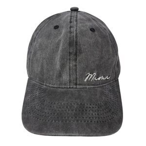 Mama Slideback Hat Gray One Size Adjustable Embroidered 6 Panel Lichfamy